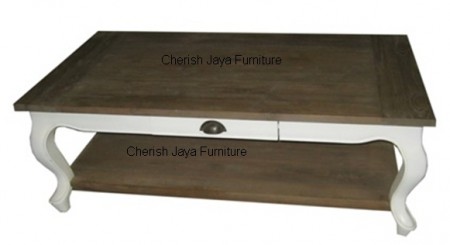 Code: SJAT 008 Name: French Coffee Table Size: W=120 x D=70 x H=40 cm  Wood: Solid Teakwood